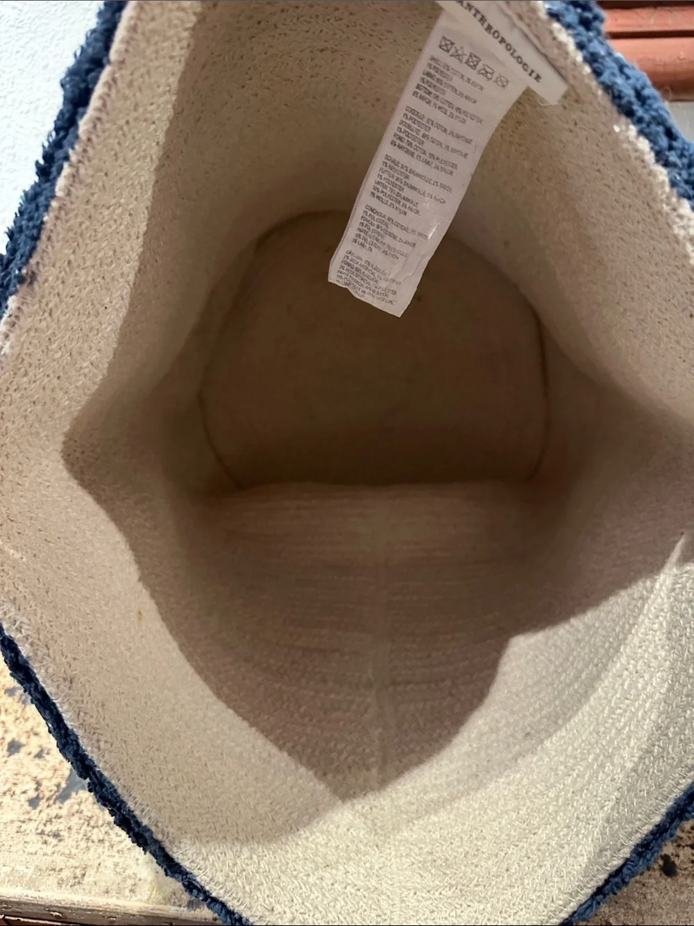 Anthropologie “Shuri” Tufted Basket